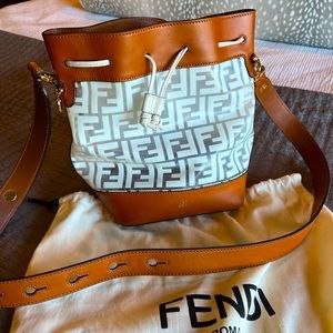 FENDI FF mon tresor clear bucket bag